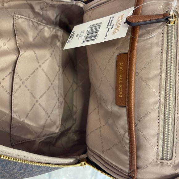Michael Kors Erin M Backpack Brown Multi - Picture 7 of 11